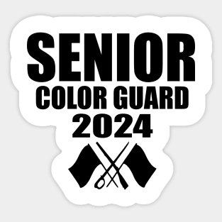 2024 Senior Color Guard Class of 2024 Marching Band Flag Sticker